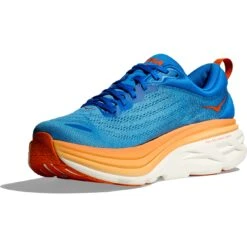 Hoka Bondi 8 Hardloopschoenen Heren - Coastal Sky / Vibrant Orange -Mode Schoenen hoka bondi 8 running shoes coastal sky vibrant orange 5 1364192 1