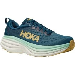 Hoka Bondi 8 Hardloopschoenen Heren - Midnight Ocean / Bluesteel