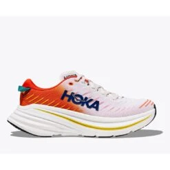 Hoka Bondi X Hardloopschoenen - Blanc De Blanc / Flame -Mode Schoenen hoka bondi x running shoes blanc de blanc flame 4 1460242