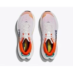 Hoka Bondi X Hardloopschoenen - Blanc De Blanc / Flame -Mode Schoenen hoka bondi x running shoes blanc de blanc flame 5 1460243