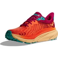 Hoka Challenger 7 Hardloopschoenen Heren - Flame / Cherries Jubilee -Mode Schoenen hoka challenger atr 7 women s running shoes flame cherries jubilee 6 1439536