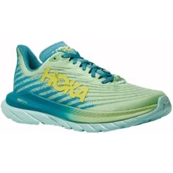 Hoka Mach 5 Hardloopschoenen - Lime Glow / Ocean Mist