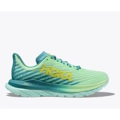 Hoka Mach 5 Hardloopschoenen - Lime Glow / Ocean Mist -Mode Schoenen hoka mach 5 running shoes lime glow ocean mist1 2 1503116