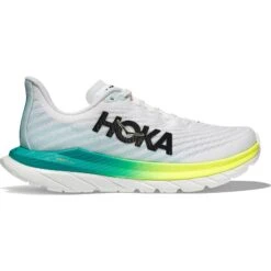 Hoka Mach 5 Hardloopschoenen - Wit / Blue Glass -Mode Schoenen hoka mach 5 running shoes white blue glass 1 1503123
