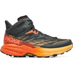 Hoka Speedgoat 5 Mid GTX Hardloopschoenen - Blue Graphite / Amber Yellow -Mode Schoenen hoka speedgoat 5 mid gtx hiking shoes blue graphite amber yellow 4 1240520