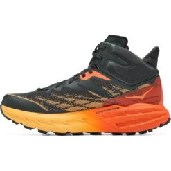 Hoka Speedgoat 5 Mid GTX Hardloopschoenen - Blue Graphite / Amber Yellow -Mode Schoenen hoka speedgoat 5 mid gtx hiking shoes blue graphite amber yellow 5 1240521