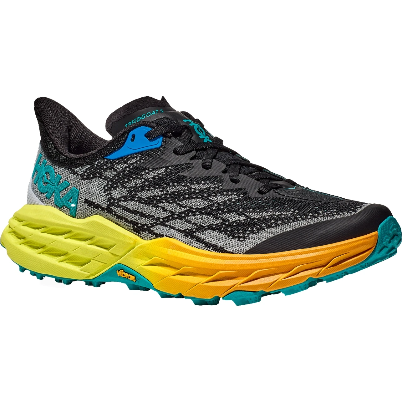Hoka Speedgoat 5 Hardloopschoenen Dames - Zwart / Evening Primrose 1 Hoka Speedgoat 5 Hardloopschoenen Dames - Zwart / Evening Primrose