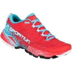 La Sportiva Akasha II Hardloopschoenen Dames - Hibiscus/Malibu Blue