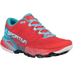 La Sportiva Akasha II Hardloopschoenen Dames - Hibiscus/Malibu Blue -Mode Schoenen la sportiva akasha ii running shoes women hibiscus malibu blue 2 1155917