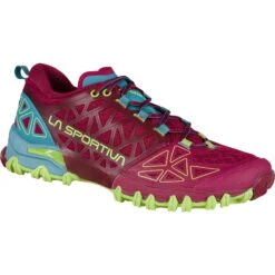 La Sportiva Bushido II Hardloopschoenen Dames - Red Plum/Topaz