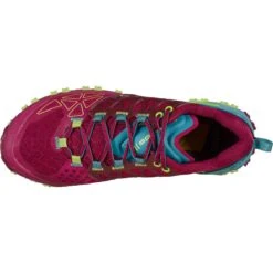 La Sportiva Bushido II Hardloopschoenen Dames - Red Plum/Topaz -Mode Schoenen la sportiva bushido ii running shoes women red plum topaz 6 1156384