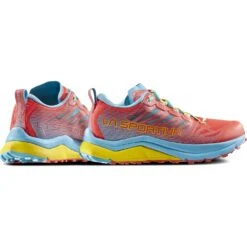 La Sportiva Jackal II Hardloopschoenen Dames - Hibiscus/Malibu Blue -Mode Schoenen la sportiva jackal ii running shoes women hibiscus malibu blue 5 1493535