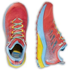 La Sportiva Jackal II Hardloopschoenen Dames - Hibiscus/Malibu Blue -Mode Schoenen la sportiva jackal ii running shoes women hibiscus malibu blue 6 1493536