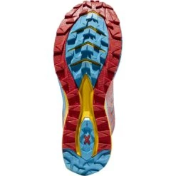 La Sportiva Jackal II Hardloopschoenen Dames - Hibiscus/Malibu Blue -Mode Schoenen la sportiva jackal ii running shoes women hibiscus malibu blue 8 1493538