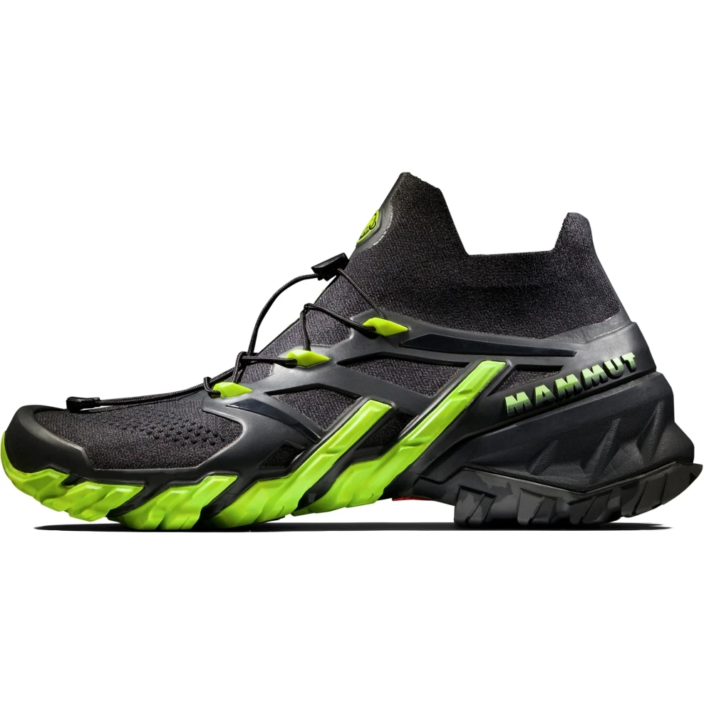Mammut Aegility Pro Mid Schoenen Heren - Zwart-highlime 2 Mammut Aegility Pro Mid Schoenen Heren - Zwart-highlime - Afbeelding 2