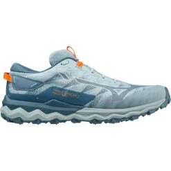 Mode Schoenen -Mode Schoenen mizuno wave daichi 7 trail running shoes forget me not provincial blue light orange 2 1399034