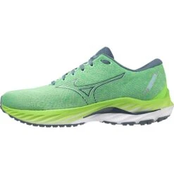 Mizuno Wave Inspire 19 Hardloopschoenen Heren - Sweet Mint Pesto / China Blue / Cameo Green