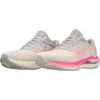 Mizuno Wave Inspire 19 Hardloopschoenen Dames - Snow White / Sakura Glow / Purple Punch