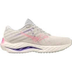 Mizuno Wave Inspire 19 Hardloopschoenen Dames - Snow White / Sakura Glow / Purple Punch -Mode Schoenen mizuno wave inspire 19 womens running shoes snow white sakura glow purple punch 6 1503757