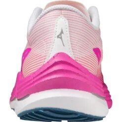 Mizuno Wave Rebellion Flash Hardloopschoenen Dames - White / Silver / Magnificent Magenta -Mode Schoenen mizuno wave rebellion flash womens running shoes white silver magnificent magenta 5 1399193
