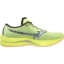 Mizuno Wave Rebellion Hardloopschoenen Heren - Neo Lime / White / Neon Flame -Mode Schoenen mizuno wave rebellion running shoes neo lime white neon flame 3 1115656