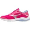 Mizuno Wave Rider 25 Hardloopschoenen Kinderen - Pink Peacock / Silver / Lavendar Lustre