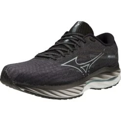 Mizuno Wave Rider 27 Hardloopschoenen Heren - Ebony / Illusion Blue / Black -Mode Schoenen mizuno wave rider 27 running shoes ebony illusion blue black 3 1503969