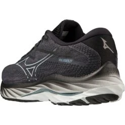 Mizuno Wave Rider 27 Hardloopschoenen Heren - Ebony / Illusion Blue / Black -Mode Schoenen mizuno wave rider 27 running shoes ebony illusion blue black 4 1503962