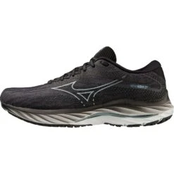 Mizuno Wave Rider 27 Hardloopschoenen Heren - Ebony / Illusion Blue / Black -Mode Schoenen mizuno wave rider 27 running shoes ebony illusion blue black 5 1503963