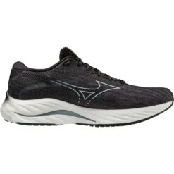 Mizuno Wave Rider 27 Hardloopschoenen Heren - Ebony / Illusion Blue / Black -Mode Schoenen mizuno wave rider 27 running shoes ebony illusion blue black 7 1503965
