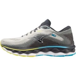 Mizuno Wave Sky 7 Hardloopschoenen Heren - Pearl Blue / White / Bolt 2 -Mode Schoenen mizuno wave sky 7 trail running shoes pearl blue white bolt 2 5 1504004
