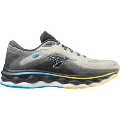 Mizuno Wave Sky 7 Hardloopschoenen Heren - Pearl Blue / White / Bolt 2 -Mode Schoenen mizuno wave sky 7 trail running shoes pearl blue white bolt 2 6 1504005