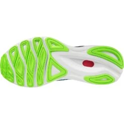 Mizuno Wave Skyrise 3 Hardloopschoenen Heren - Algiers Blue / White / Green Gecko -Mode Schoenen mizuno wave skyrise 3 running shoes algiers blue white green gecko 6 1236228