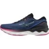 Mizuno Wave Skyrise 3 Hardloopschoenen Dames - Amparo Blue / Silver / Festival Fuchsia