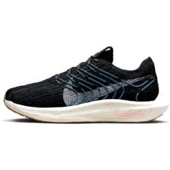 Nike Pegasus Turbo Flyknit Next Nature Hardloopschoenen Dames - Black/white-anthracite-noise Aqua DM3414-004