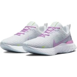 Nike React Infinity Run 3 Hardloopschoenen Dames - White/rush Fuchsia-blue Tint-volt DZ3016-100 -Mode Schoenen nike react infinity run womens road running shoes white rush fuchsia blue tint volt dz3016 100 2 1423581