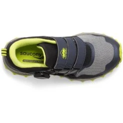 Saucony Peregrine 12 BOA Kinderen Hardloopschoenen - Navy/grey/green -Mode Schoenen saucony peregrine 12 boa kids shoes navy grey green 4 1380155