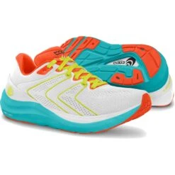 Topo Athletic Phantom 2 Hardloopschoenen Dames - White/sky -Mode Schoenen topo athletic w phantom 2 running shoes white sky 7 1028576